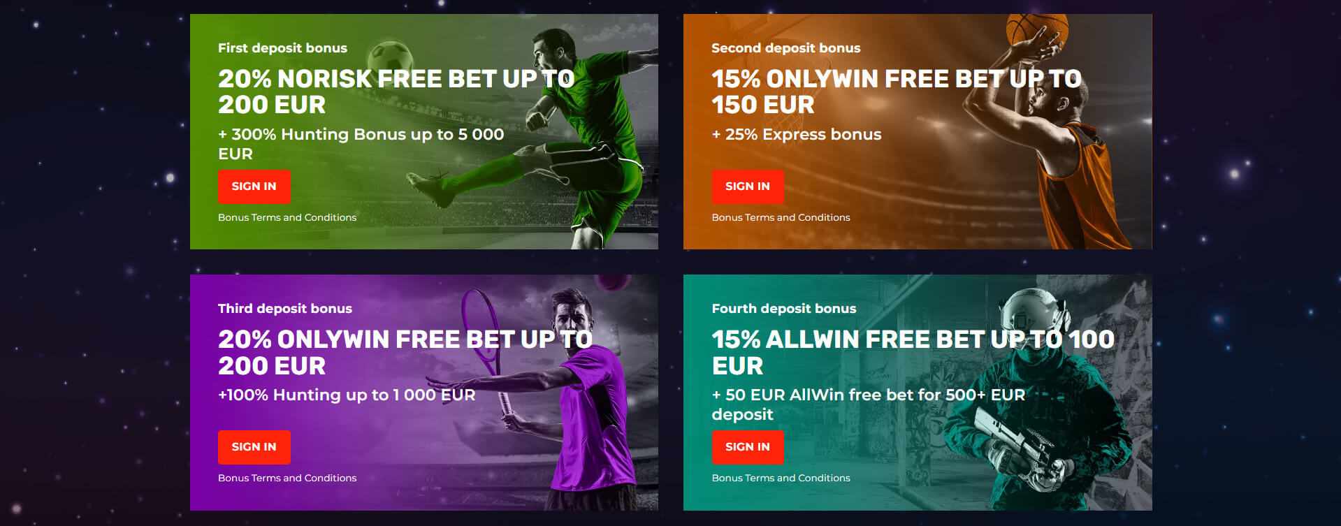 300% match bonus up to €5,000!