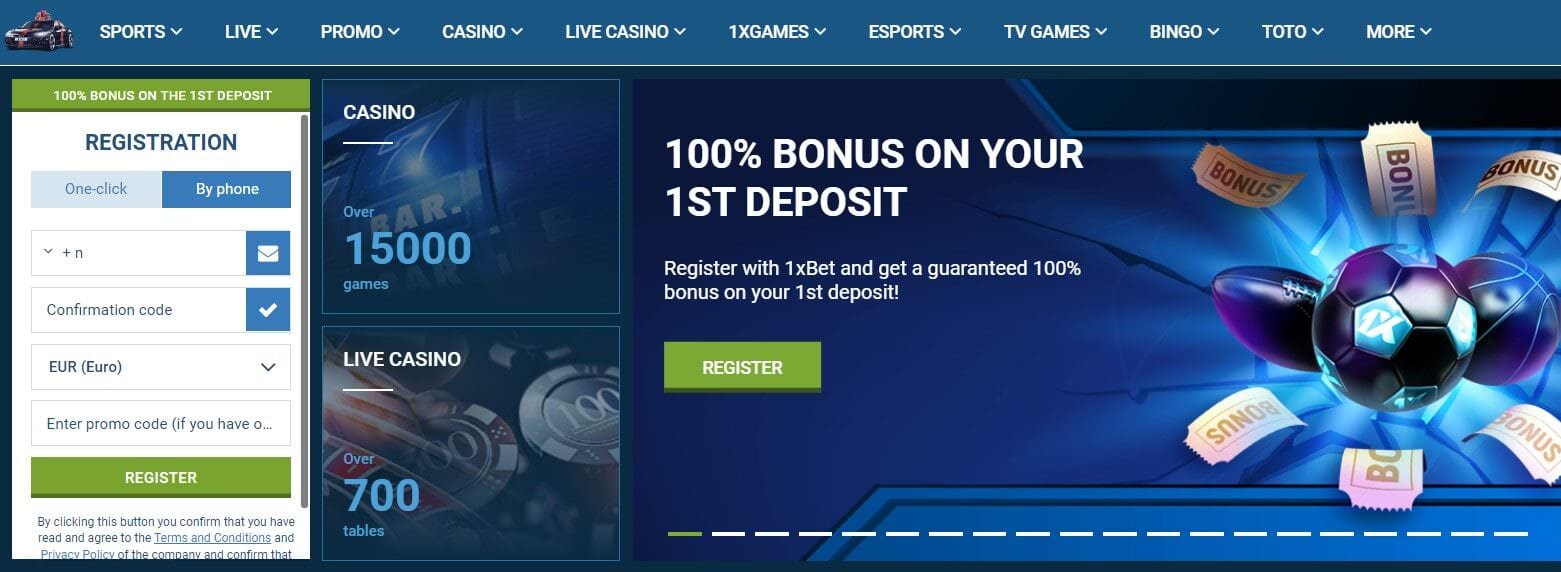 1xbet bonus