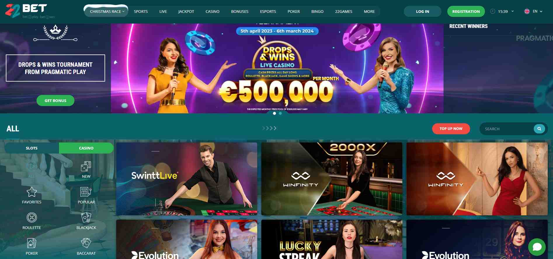 22bet casino